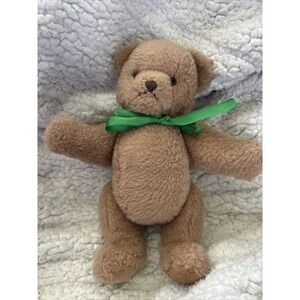 Steiff Vtg 9 in Button 50-60s  W/Original Silver Button Steiff‎ Teddy Bear & Bow